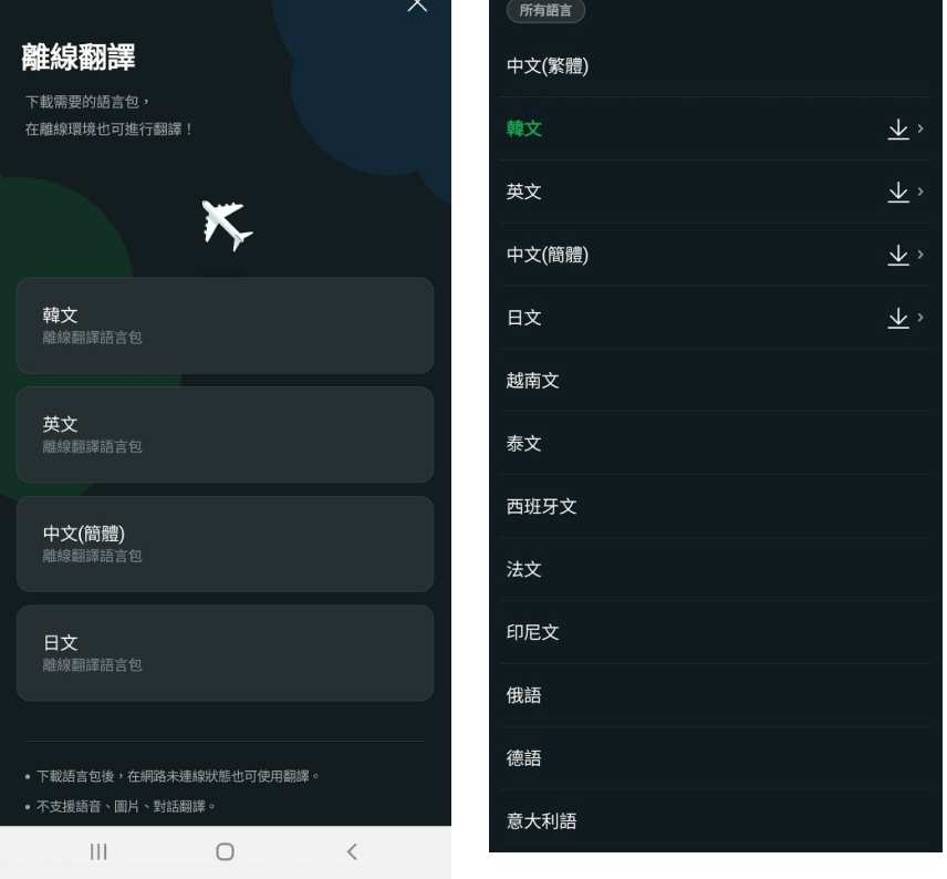 離線翻譯