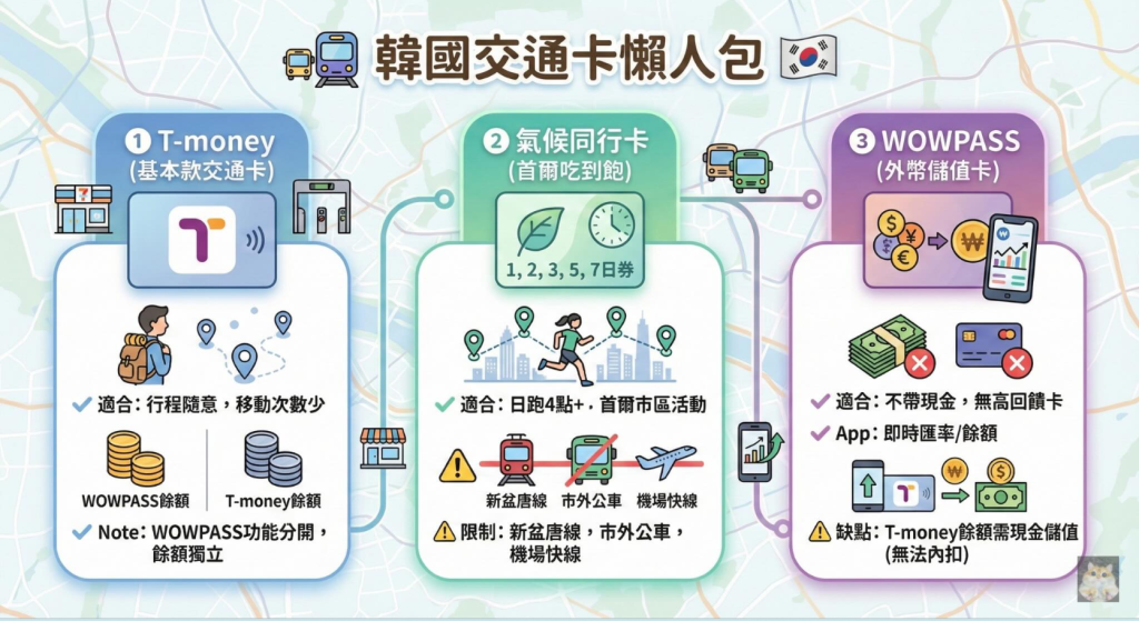 韓國交通卡懶人包