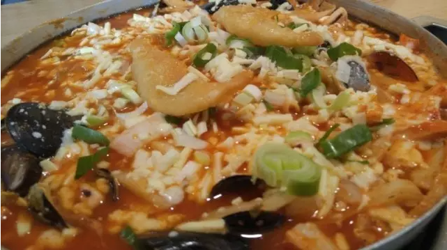 奶酪辣炒年糕
