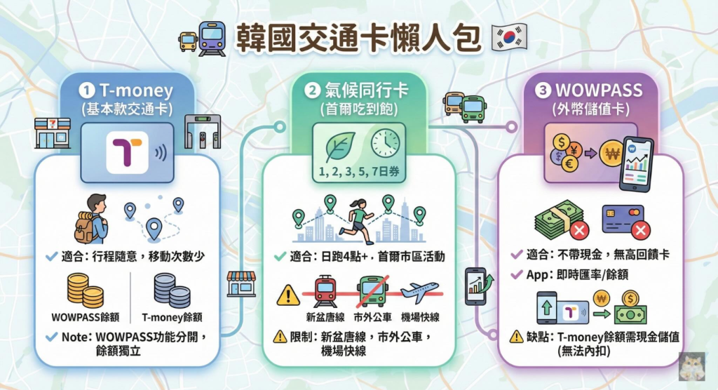 韓國交通卡懶人包