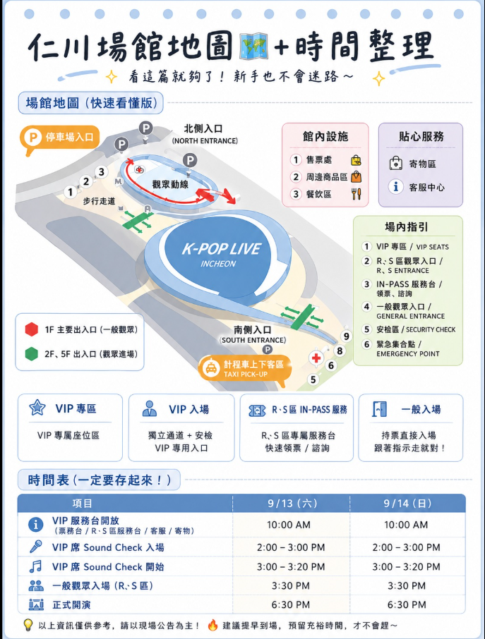 仁川場館地圖